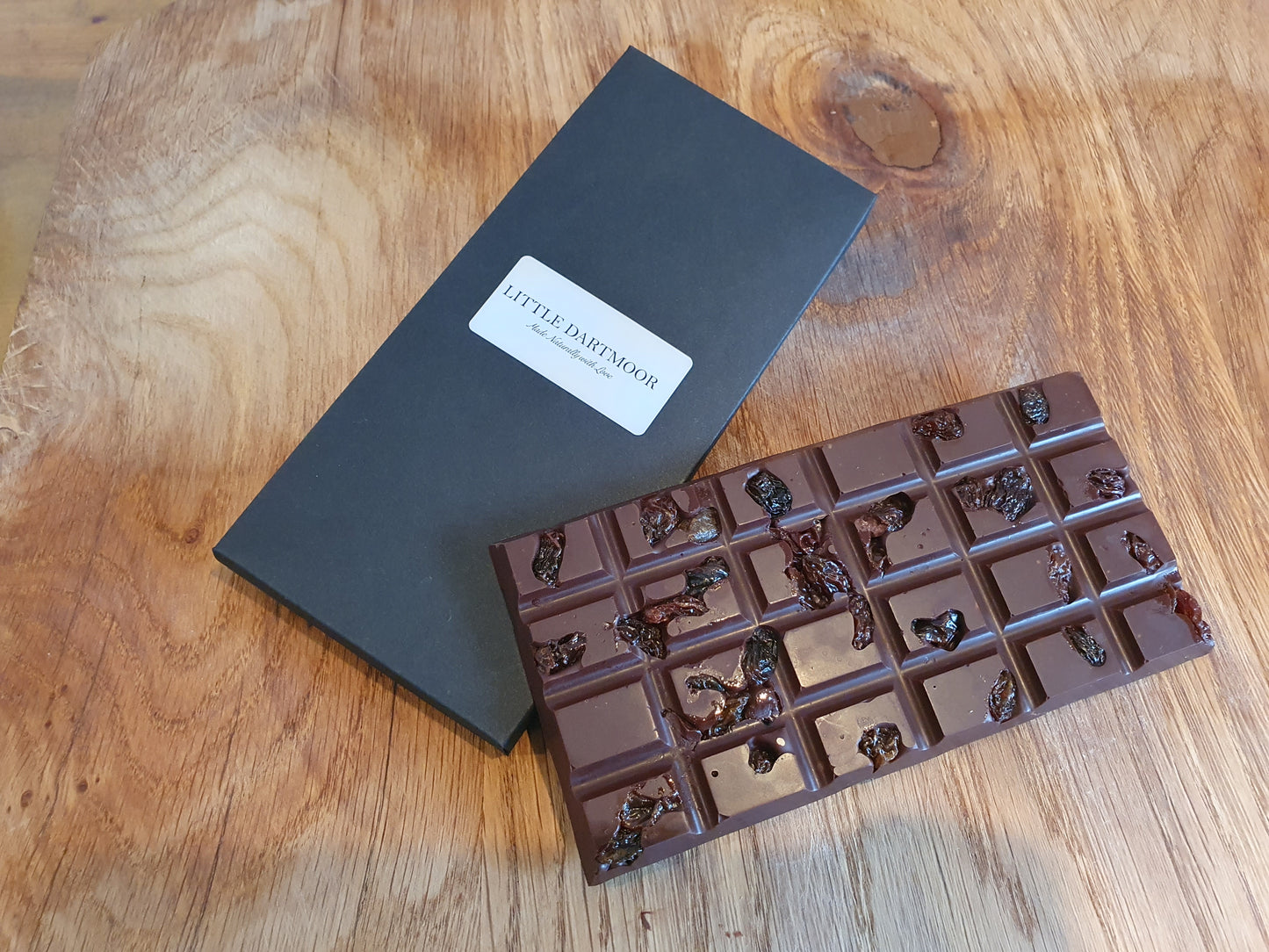 Handmade Belgian Chocolate Bars- Rum & Raisin (pack of 3)
