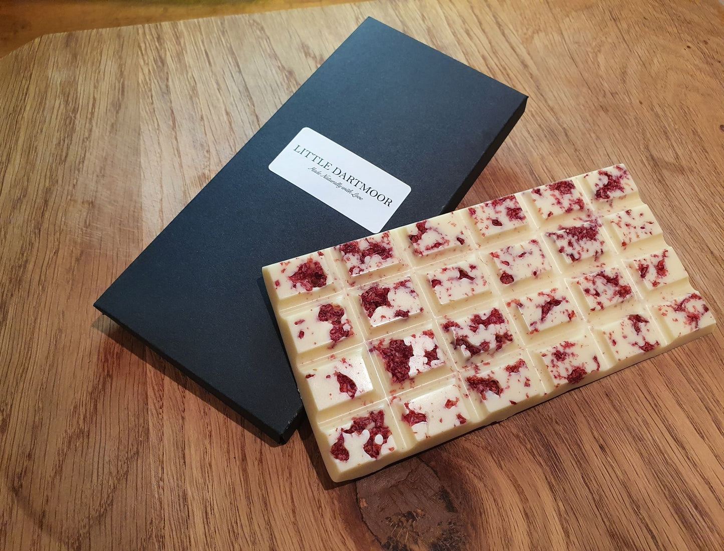 Handmade Belgian Chocolate Bars- Mix of 6 WHITE (Lemon Meringue, Raspberry)