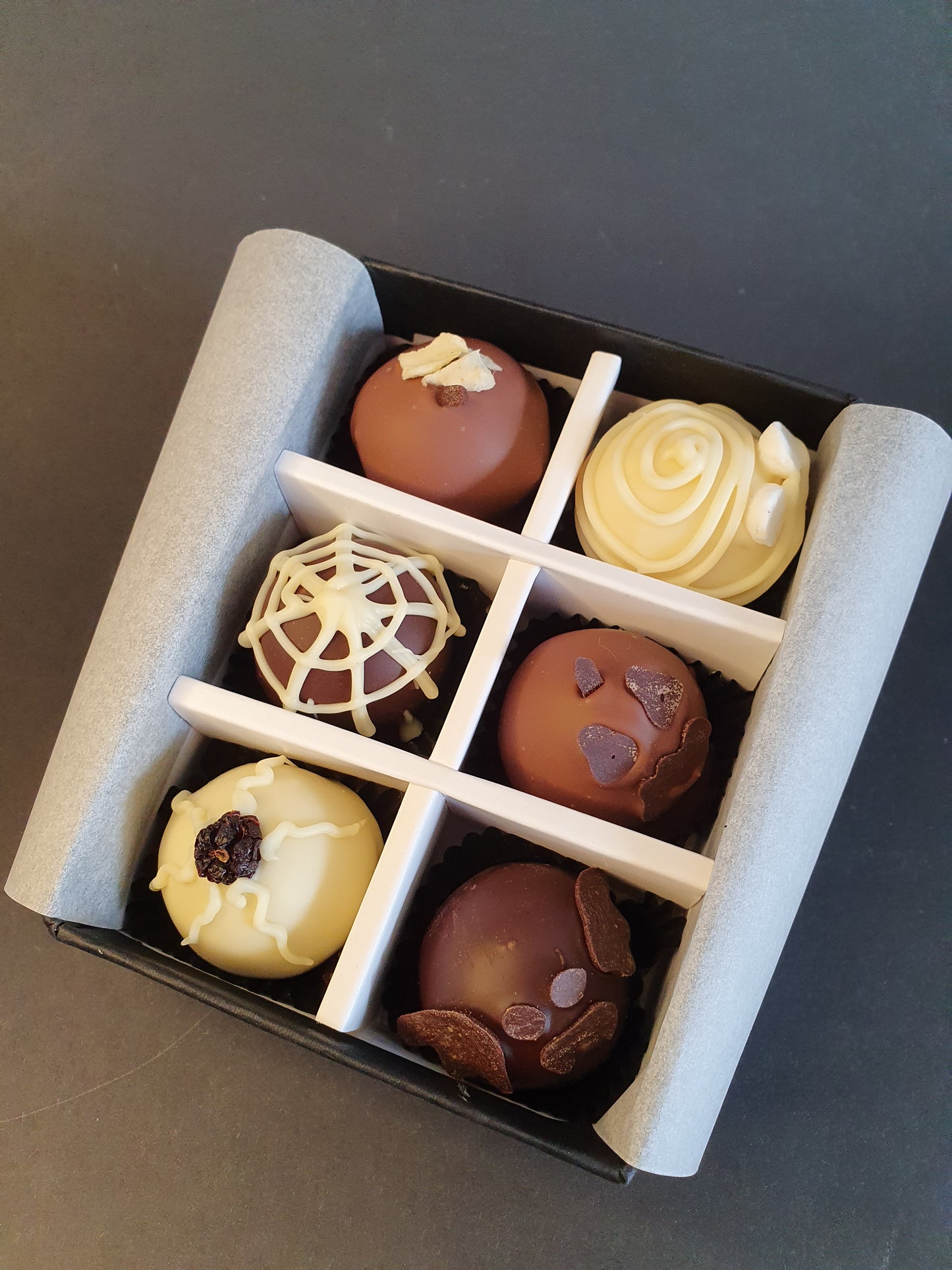 PRE-ORDER October Collection- Luxury selection of 6 chocolate truffles gift box