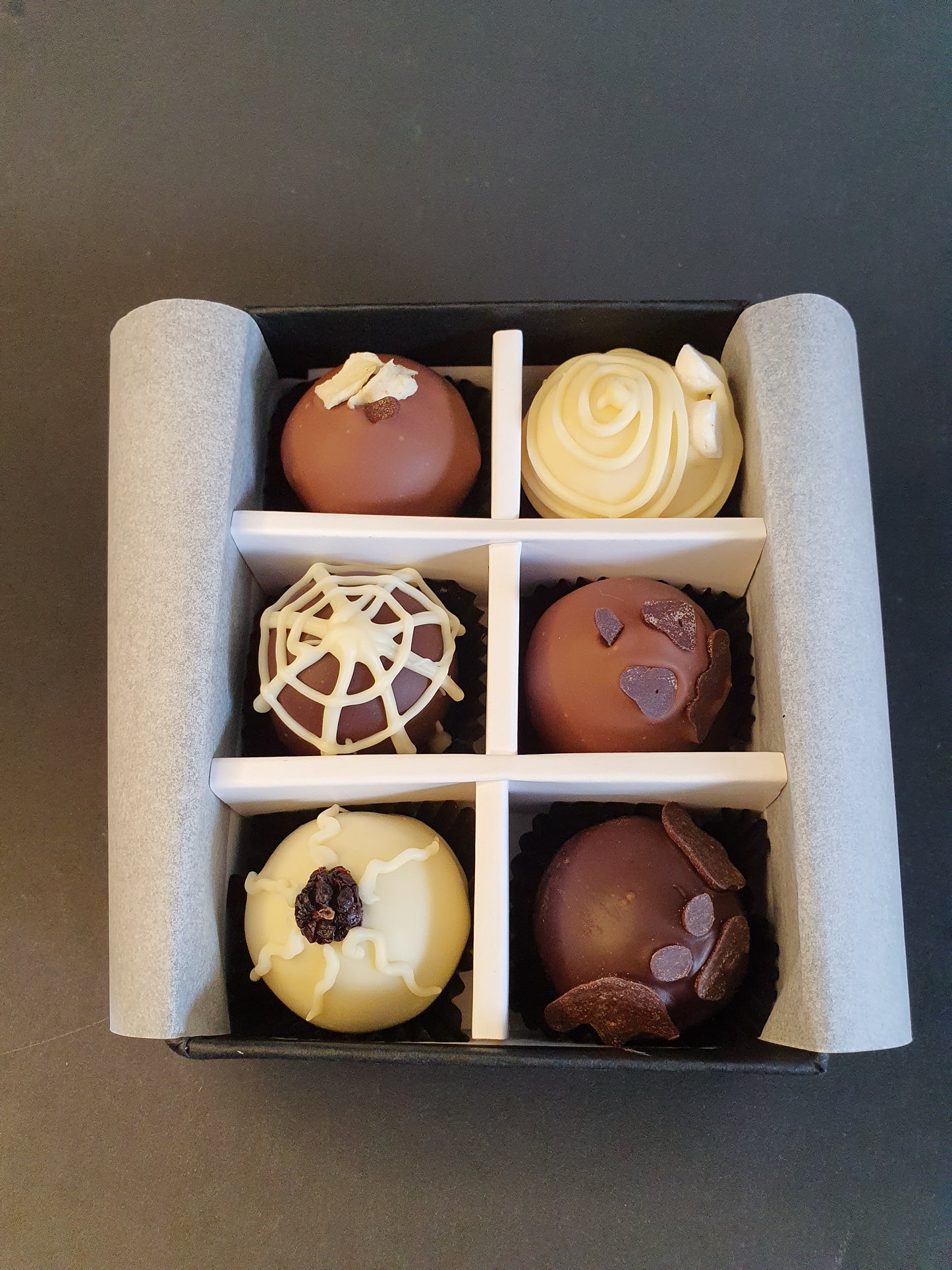 PRE-ORDER October Collection- Luxury selection of 6 chocolate truffles gift box