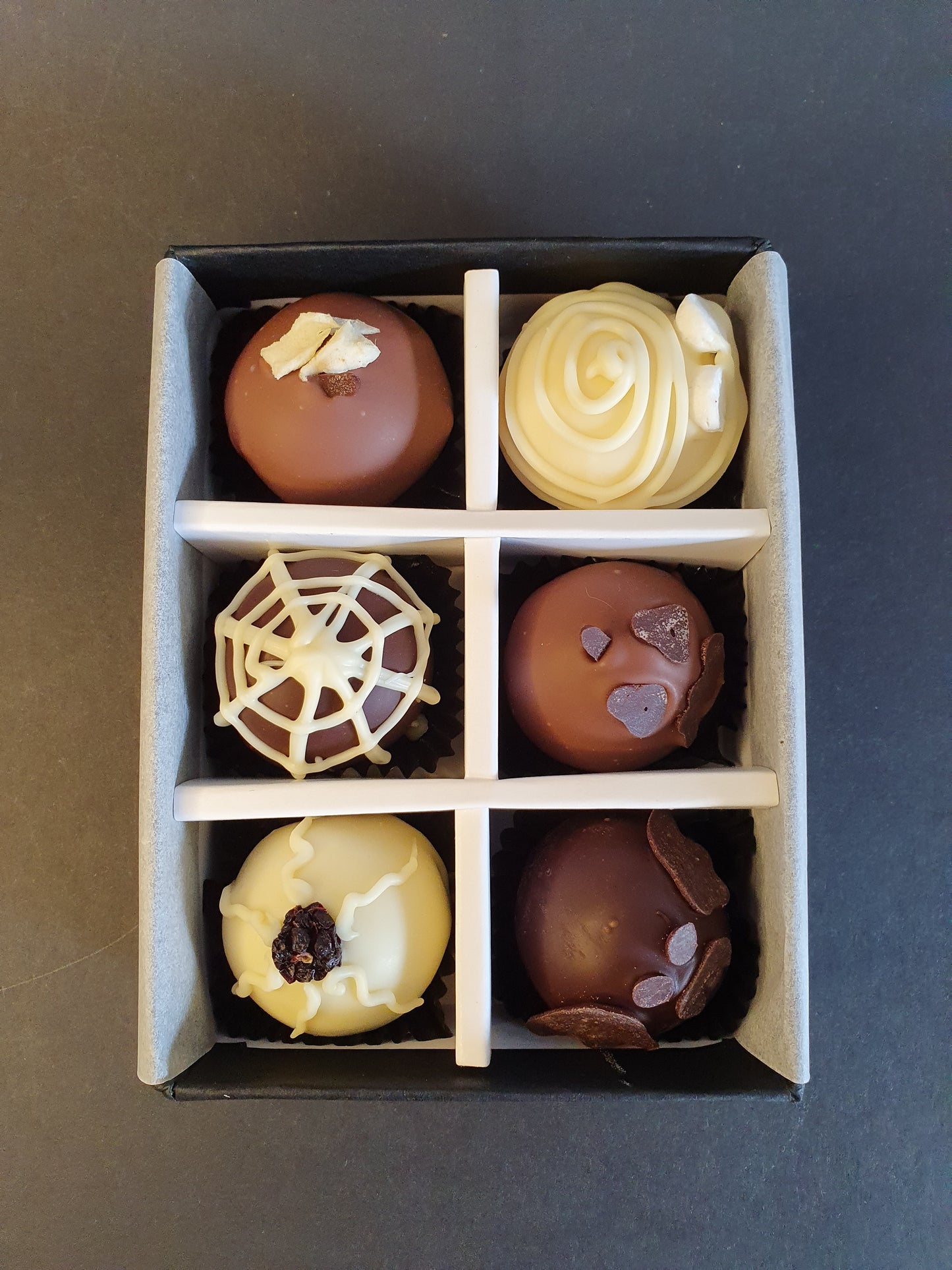 PRE-ORDER October Collection- Luxury selection of 6 chocolate truffles gift box