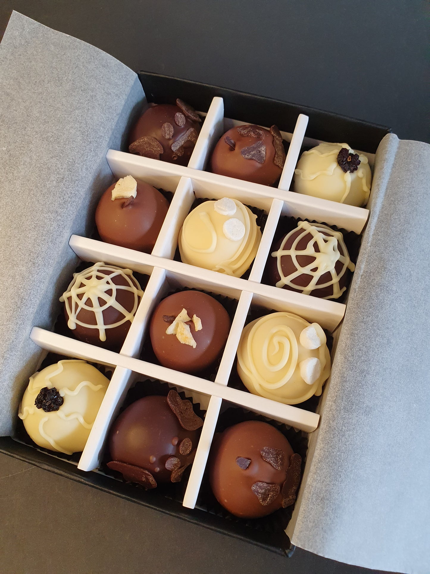 PRE-ORDER October Collection- Luxury selection of 12 chocolate truffles gift box