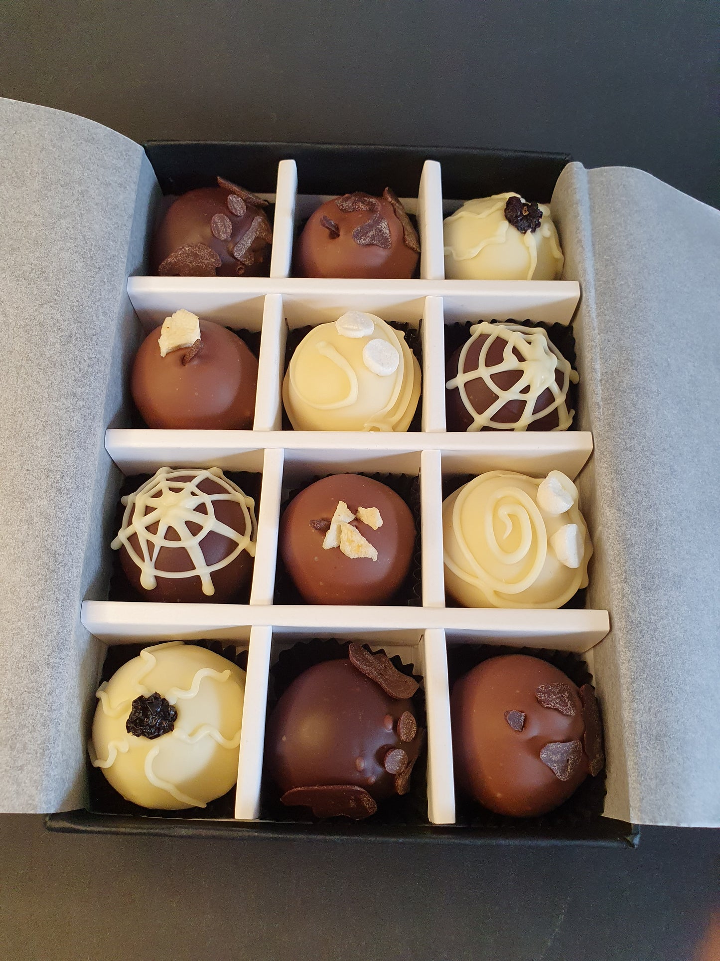 PRE-ORDER October Collection- Luxury selection of 12 chocolate truffles gift box