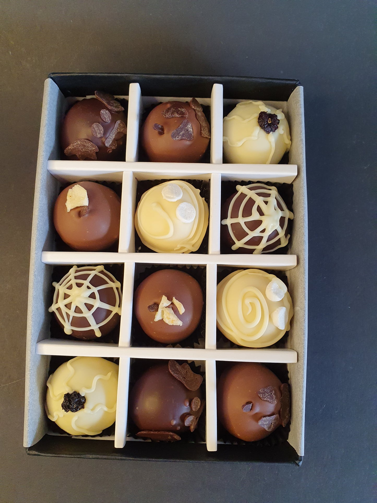 PRE-ORDER October Collection- Luxury selection of 12 chocolate truffles gift box