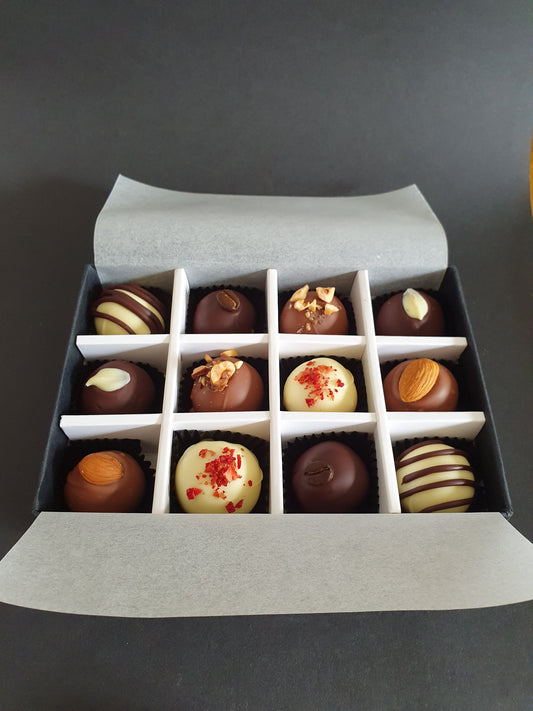 PRE-ORDER May Collection- Luxury selection of 12 chocolate truffles gift box