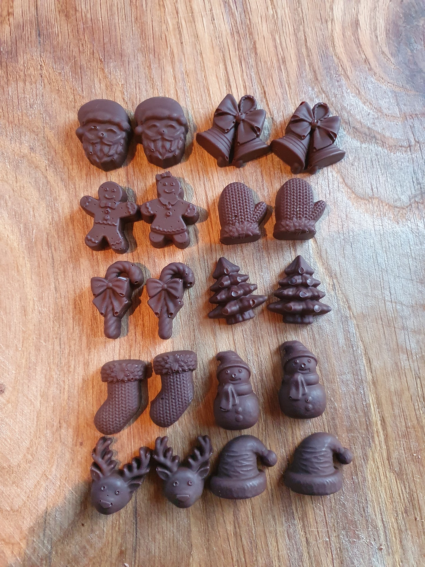 Handmade Belgian Christmas Chocolate Shapes (3 Bags)