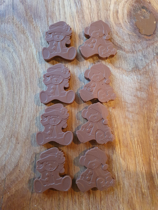 Handmade Belgian Christmas Chocolate Bears (3 Bags)