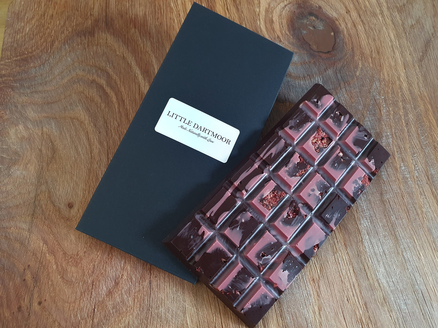**NEW FLAVOUR** Handmade Chocolate Bars- Raspberry Ripple (pack of 3)