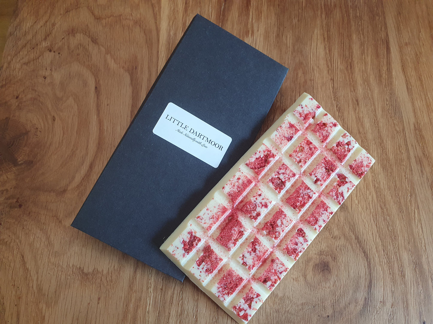 Handmade Belgian Chocolate Bars- White Strawberry (pack of 3)