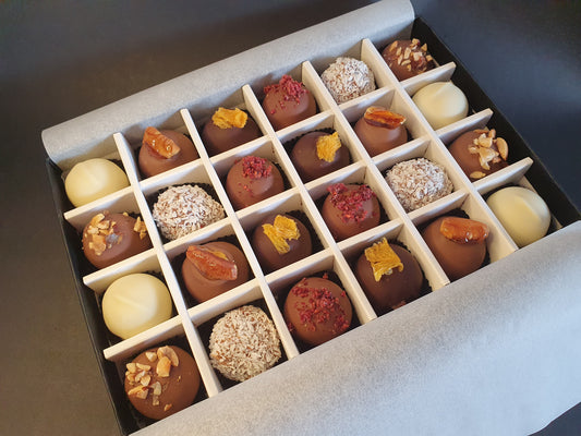 PRE-ORDER March Collection- Luxury selection of 24 chocolate truffles gift box