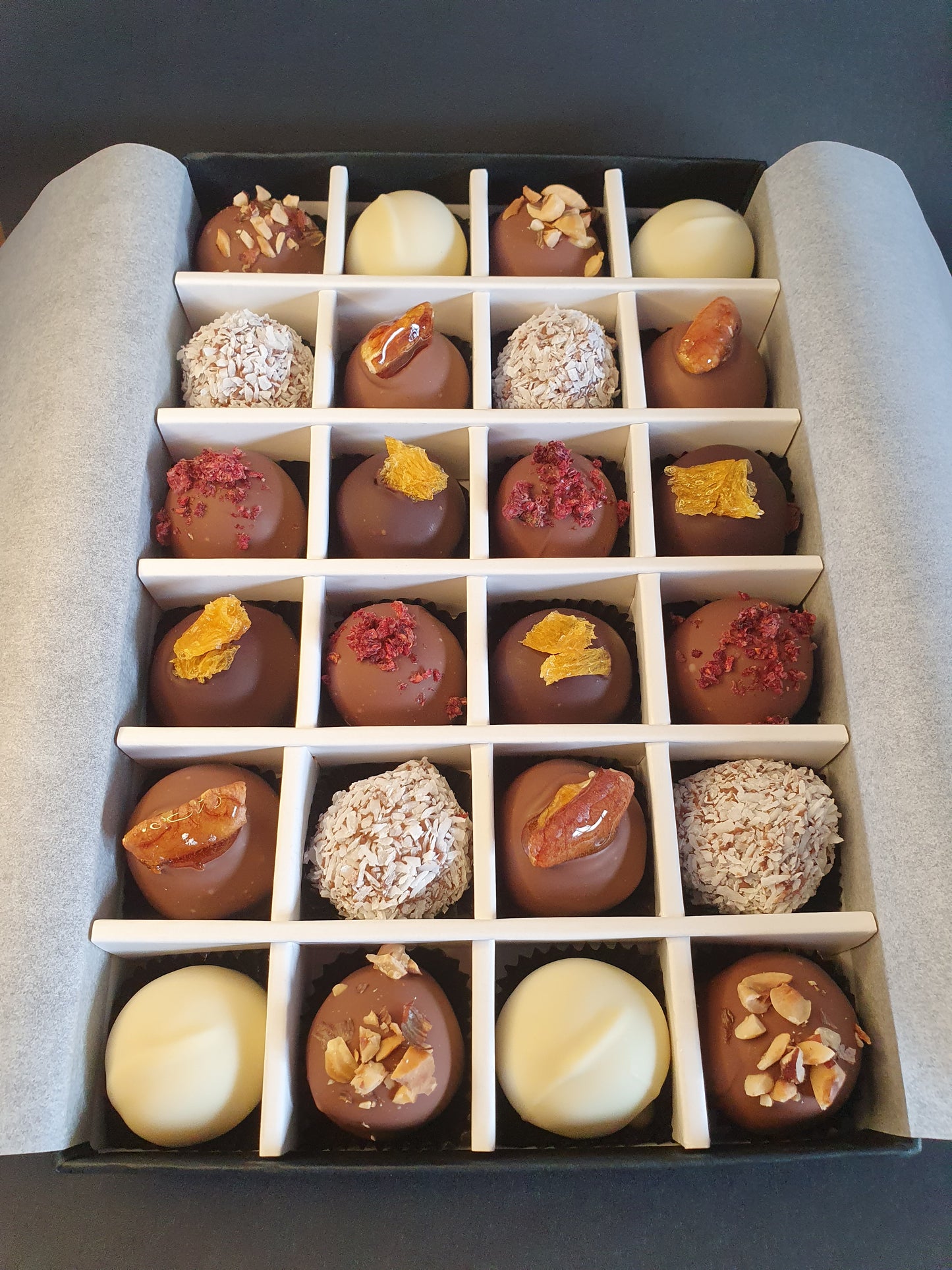 PRE-ORDER March Collection- Luxury selection of 24 chocolate truffles gift box