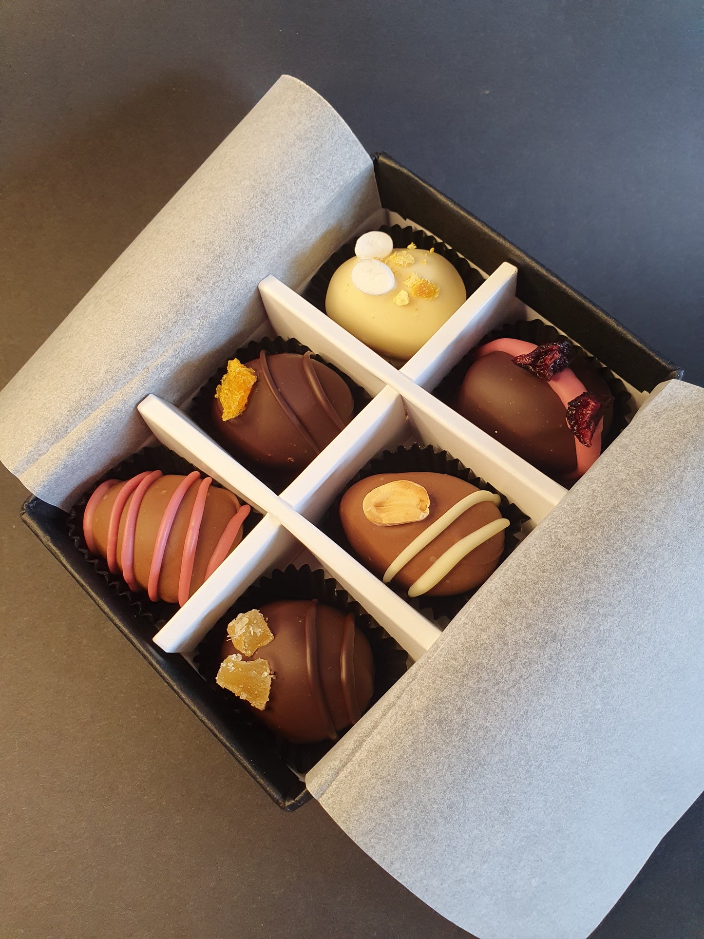 Easter Collection- Luxury selection of 6 chocolate truffles gift box