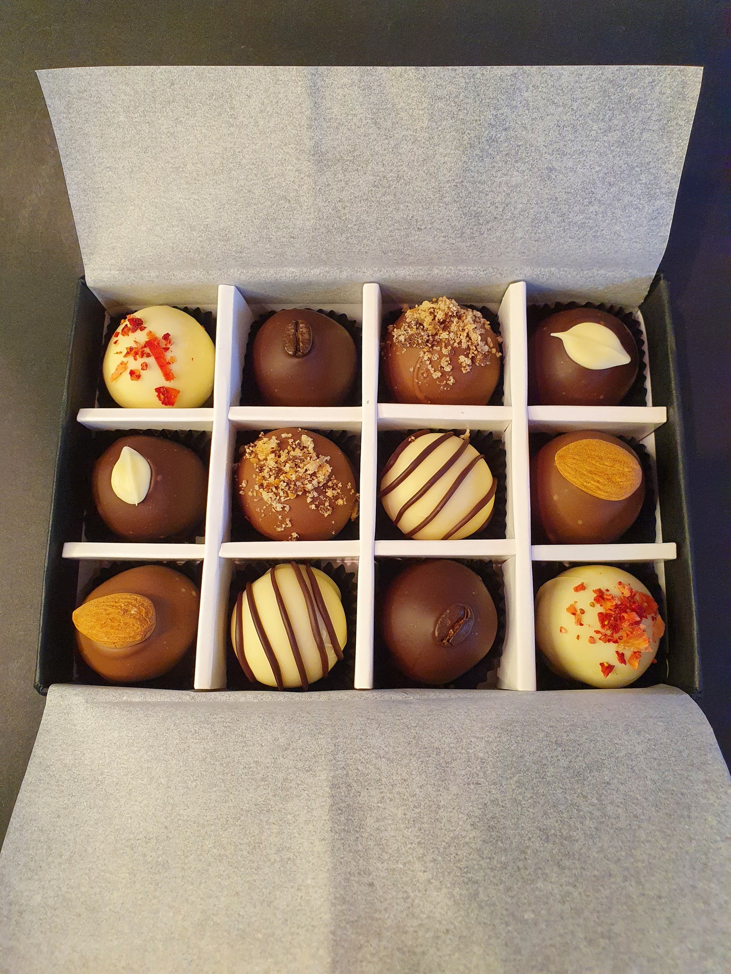 PRE-ORDER May Collection- Luxury selection of 12 chocolate truffles gift box