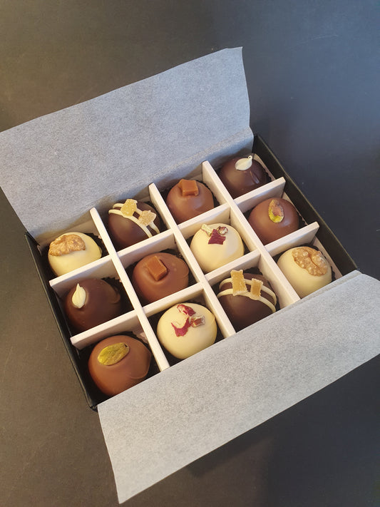 PRE-ORDER June Collection- Luxury selection of 12 chocolate truffles gift box