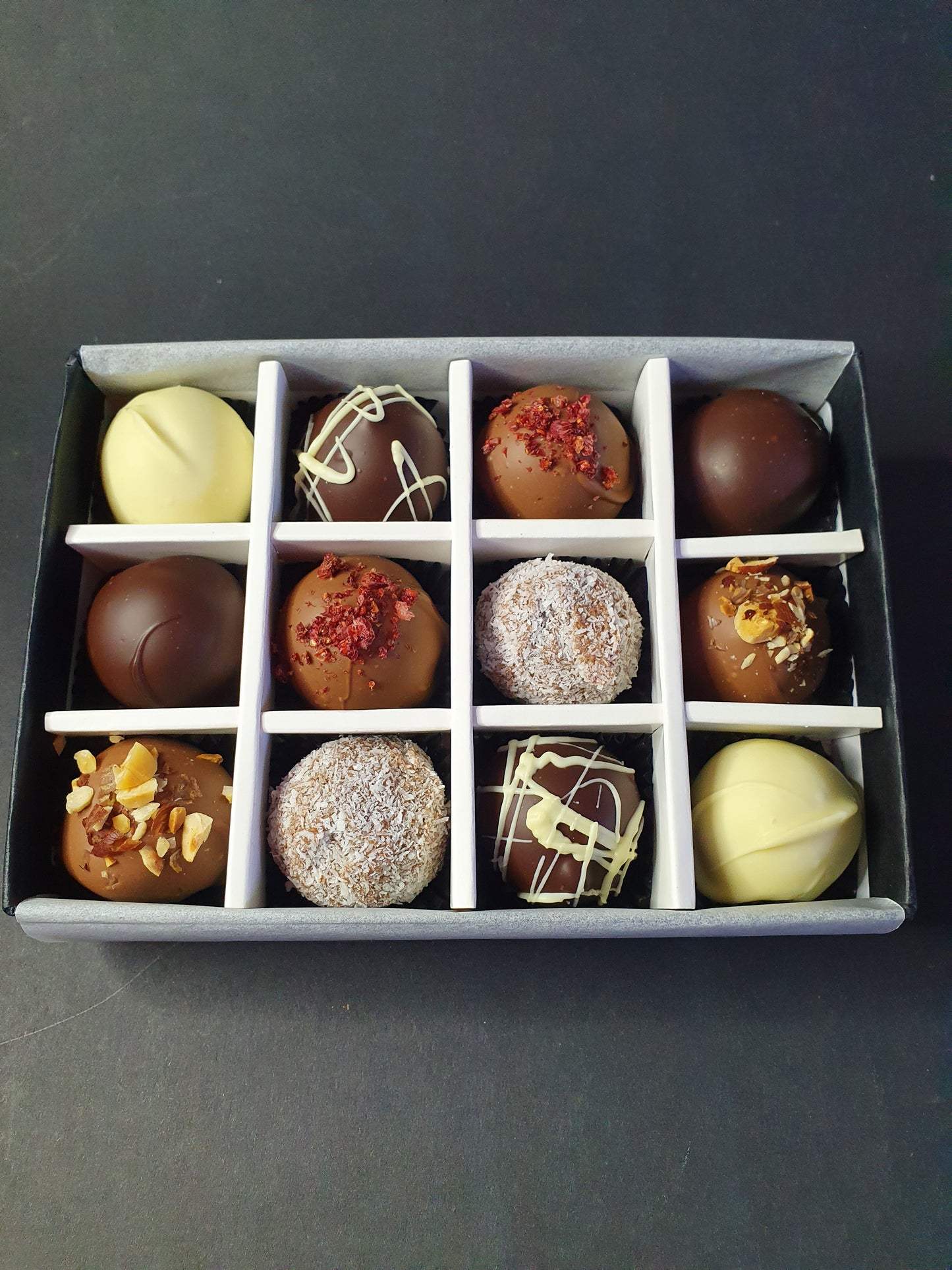 Classic Collection- Luxury selection of 12 chocolate truffles gift box