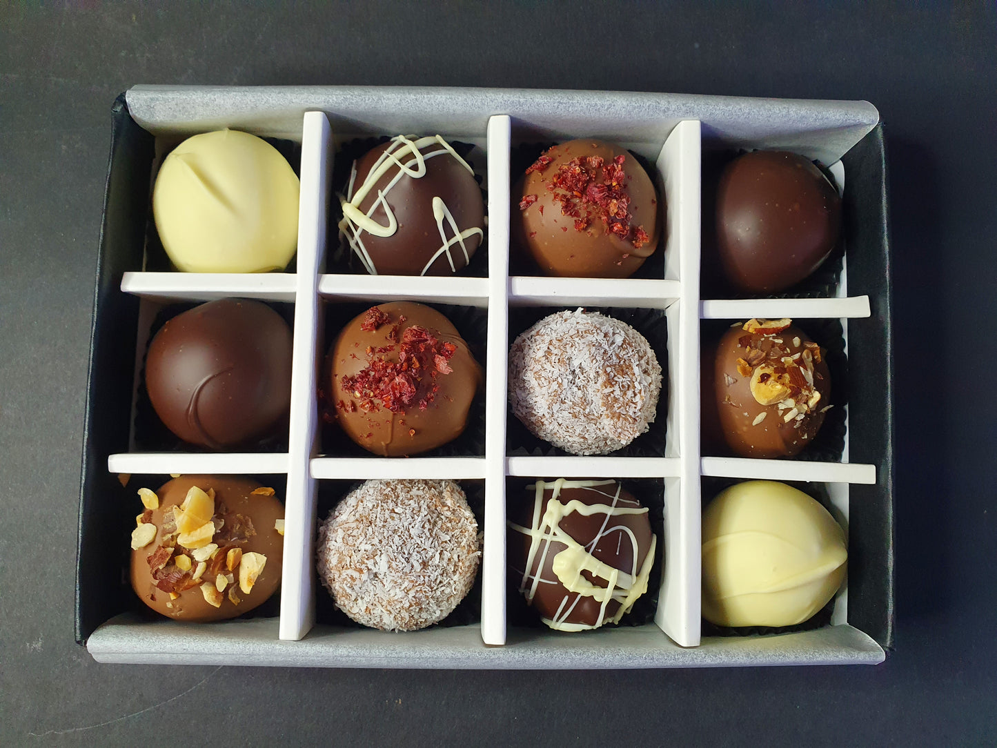 Classic Collection- Luxury selection of 12 chocolate truffles gift box