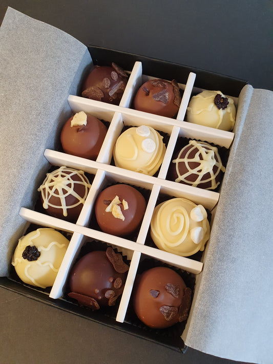 PRE-ORDER October Collection- Luxury selection of 12 chocolate truffles gift box