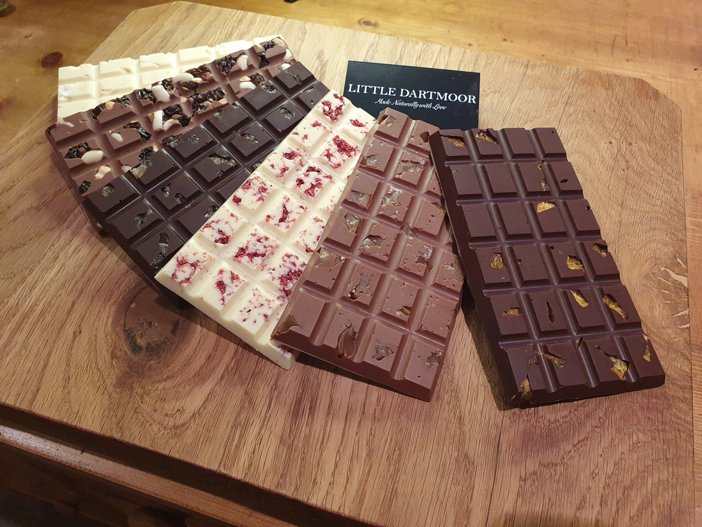 Handmade Belgian Chocolate Bars- Mix of 6
